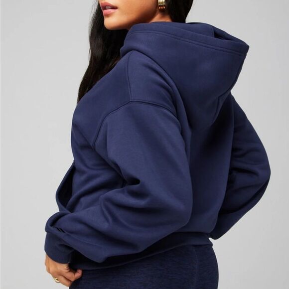 FABLETICS - Cozy Fleece Hoodie in Navy - Picture 2 of 7